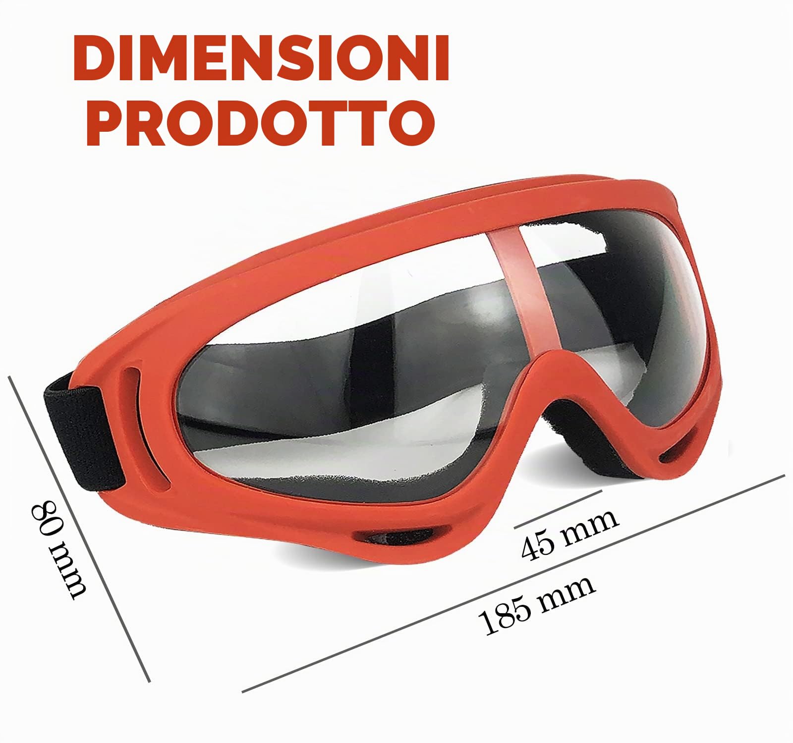 Confezione da 2 occhiali protettivi / occhiali di sicurezza / occhiali da moto con bandane – compatibili con Nerf Game Battle for Kids