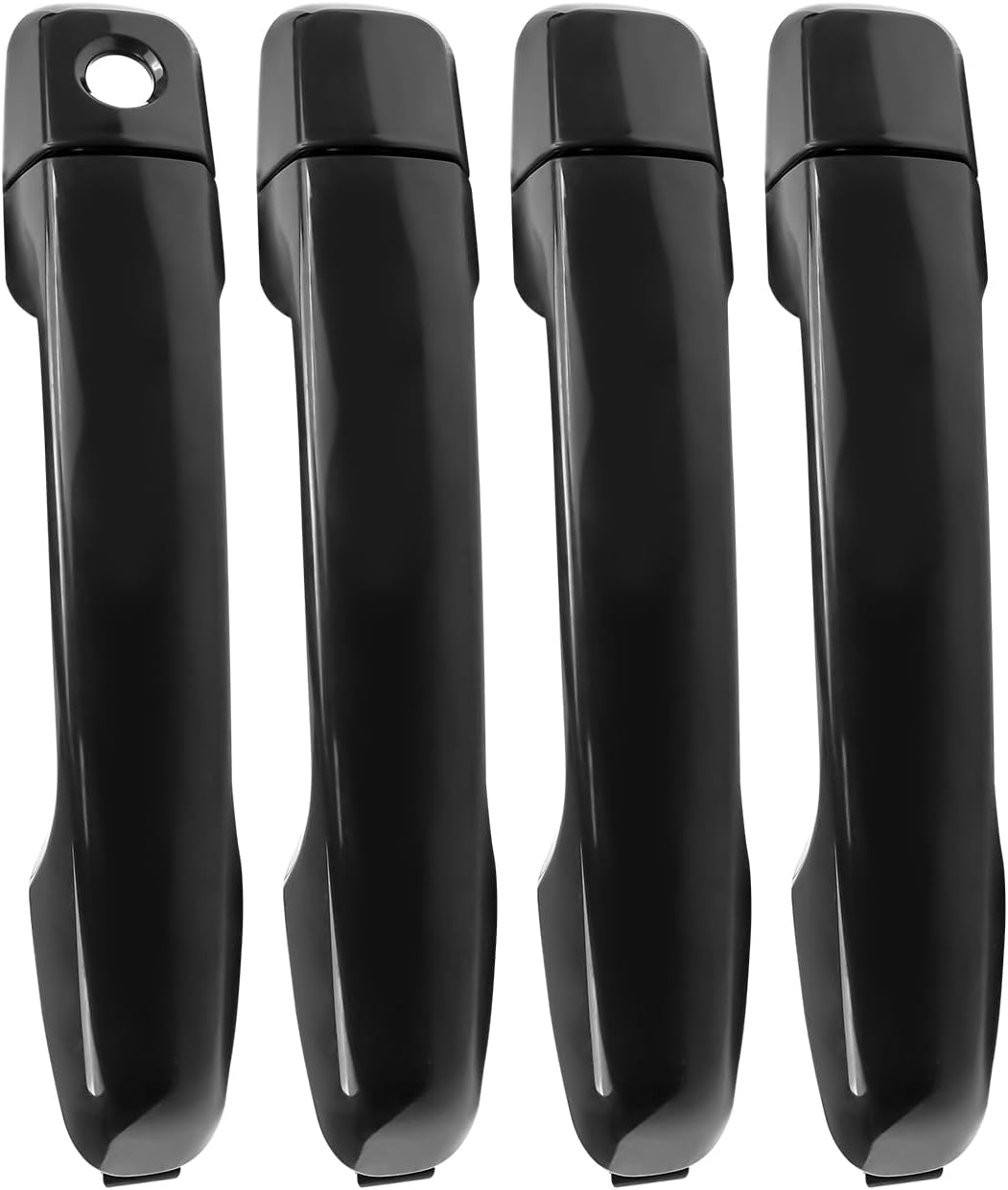 4 Pcs Exterior Door Handle Fit for Lexus GX460 Toyota 4Runner 2010-2020 Toyota Land Cruiser 2009-2020 Replace 69217-60150 69211-60090 69250-60030 Without Smart Entry, Black