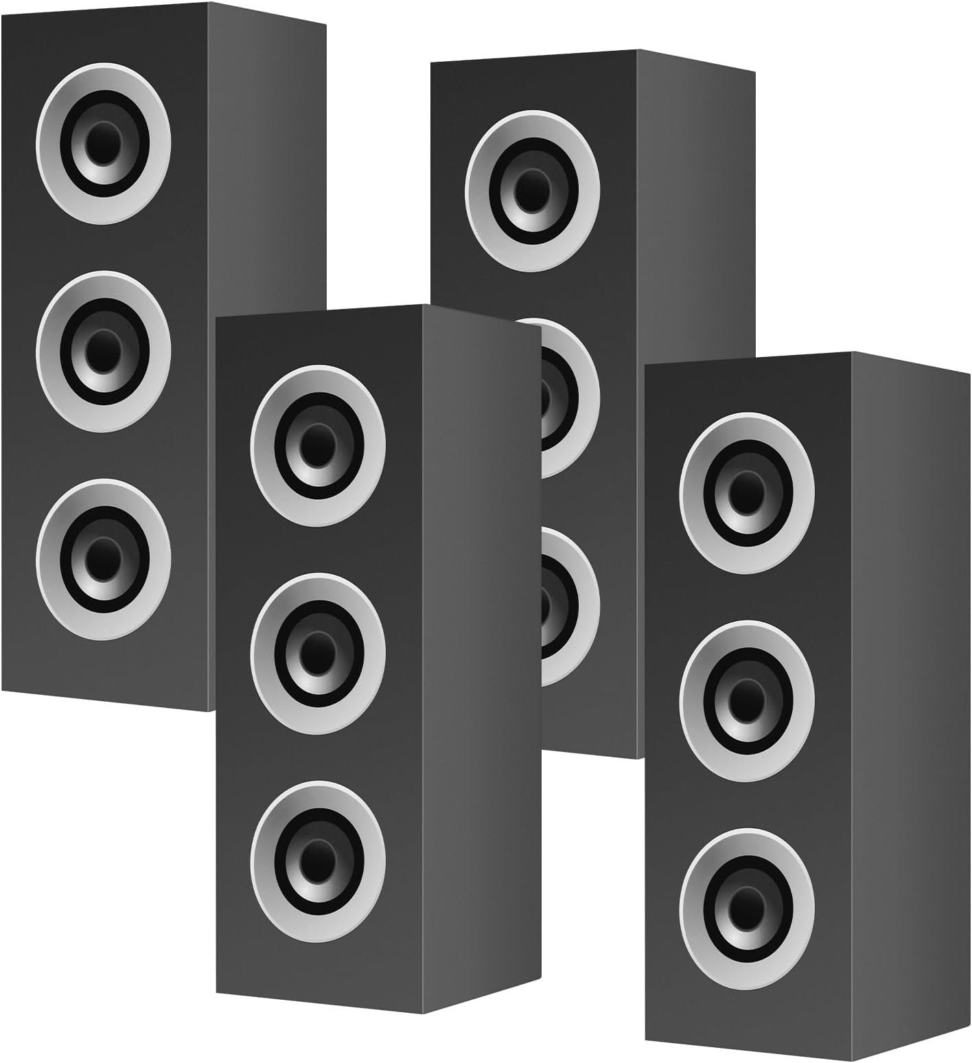 4 Pcs 80s 90s Party Decorations Hip Hop Party Favor 16.5 x 5.9 x 5.9 Inches Large Paper Boombox Boxes for Retro 1980s 1990s Theme Music Neon Decoration(Classic)