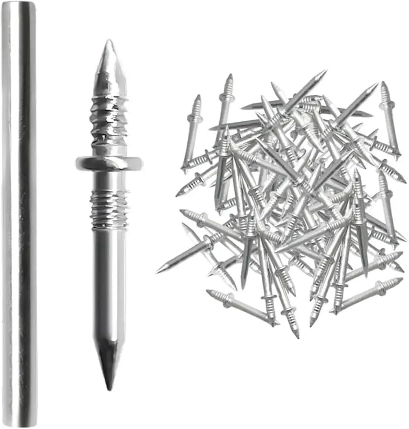 Double Sided Nails 200pcs Metal Rust-Proof Nails Wood Skirting Lines Without Marks Nail For Carpenter As Professional-Grade Fasteners