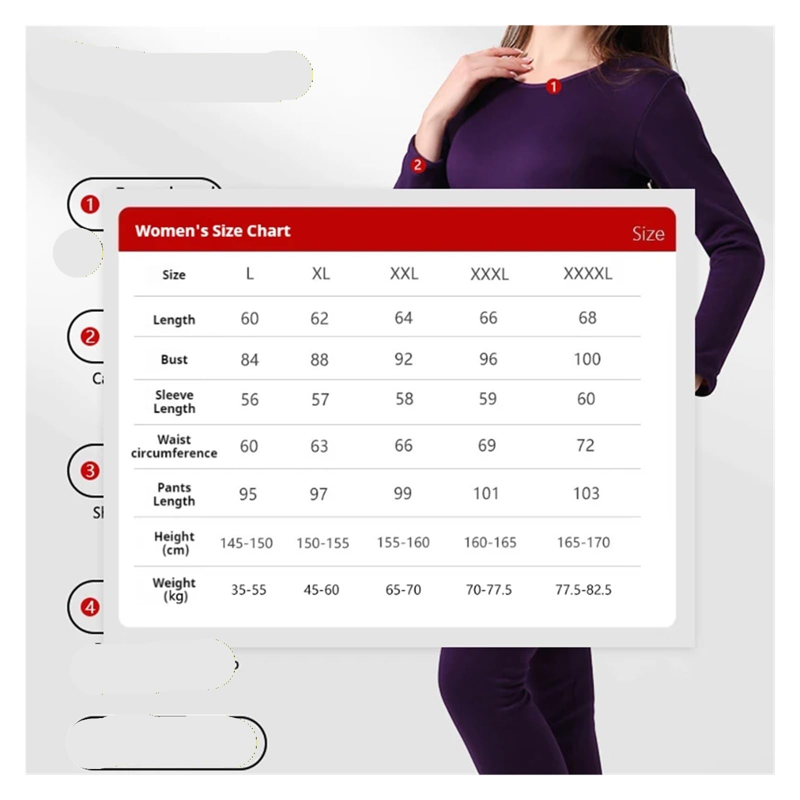 Camiseta Termica Mujer Conjuntos De Ropa Interior Térmica Gruesa Tipo Calzoncillos Largos For El Invierno Ropa De Invierno para Mujer