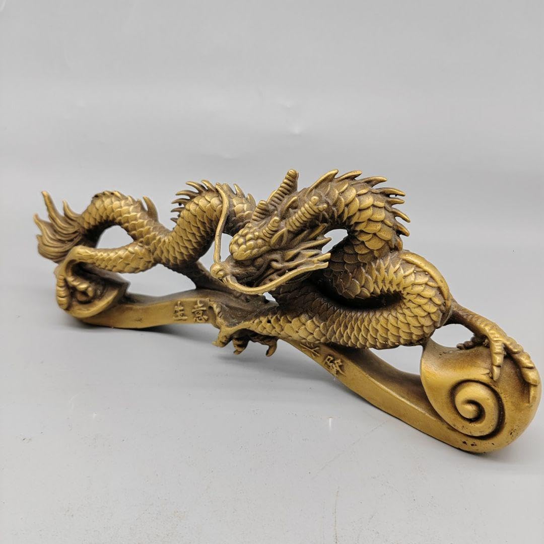 竜 五爪金竜 銅製品 装飾品 工芸品美術品 置物 Amazon.co.jp: 銅器 五爪銅龍金龍 公室 客 招 開運 鎮宅辟邪 工芸品