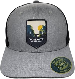 Yosemite Trucker Hat w/National Park Patch (Heather/Black)