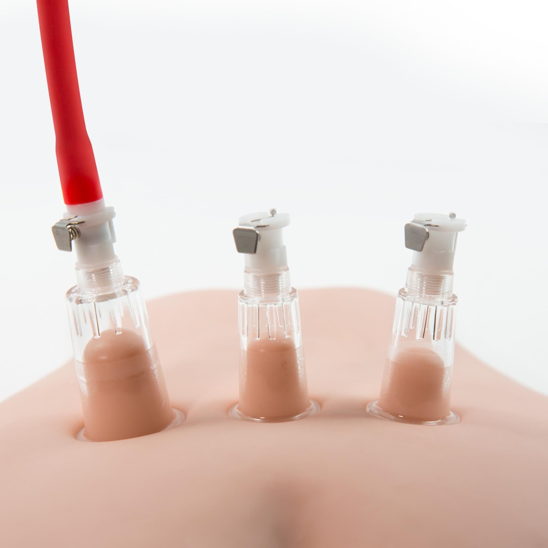 Nippelsauger mit 3 Sauger Extra Stark Nipple Sucker Nipple Saugen Set Brustwarzen Vergrößerung Brustpumpe Vakuum Pussy Pump Klitoris Brust Stimulator SM Extrem Sexspielzeug für Frauen Paare