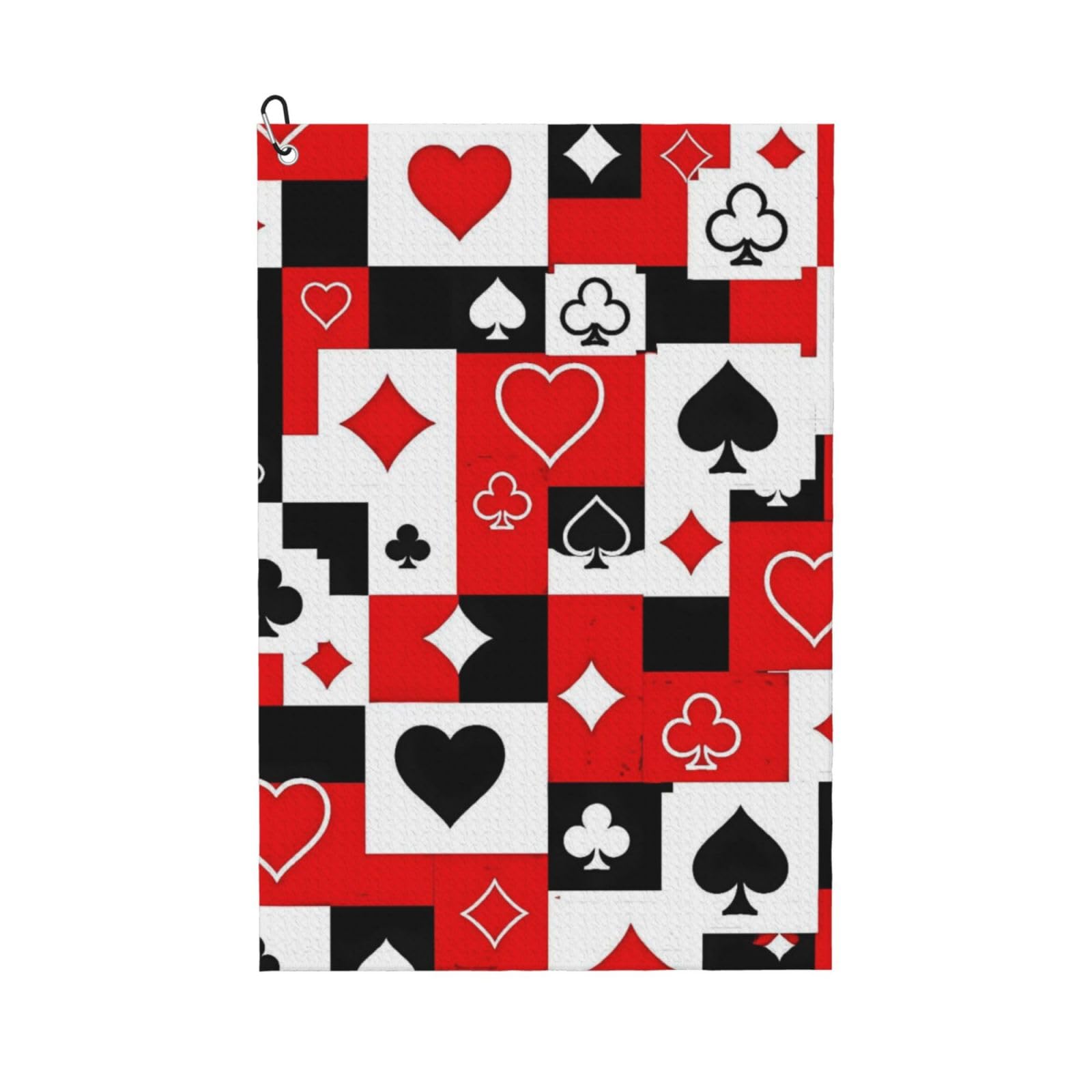 BSDFGSDD Hearts Diamonds Clubs Spades Golf Towel 24 x 16 inches