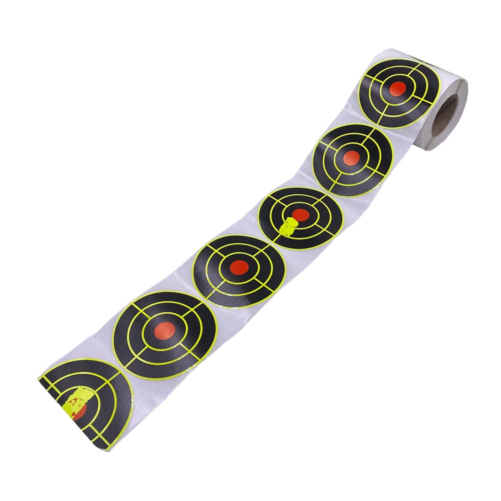 100 Pieces Splatter Targets Reactive Target Shooting Exercise Self Adhesive|100Pcs/Roll Self Adhesive Shooting Targets| Targets| Range & Shooting Accessories | |Sporting Goods-image-26
