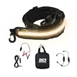 12V 4ft White&sol;Amber Dimmable LED Camping Light Flexible Strip with 140 SMD 2835 LED Chips&comma;Waterproof IP67 with Mounting Jacket Multi-Functional Use for Car Tent&comma; Camper and Motorhome &lpar;Amber and White&rpar;