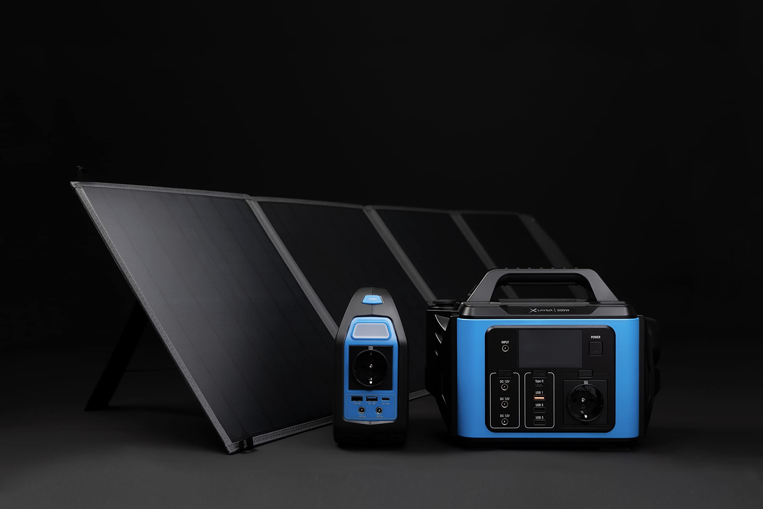 XLayer Solarpanel faltbar I 80W I tragbare Solartasche I Solaranlage Balkonkraftwerk I USB-C I mobile Stromversorgung I schnelle Ladung I Camping Zubehör Solarmodul Wohnwagen Reisen Survival Outdoor