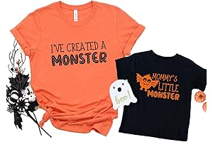 Mother and Daughter Halloween Shirts: Little Mama Monster Shirt