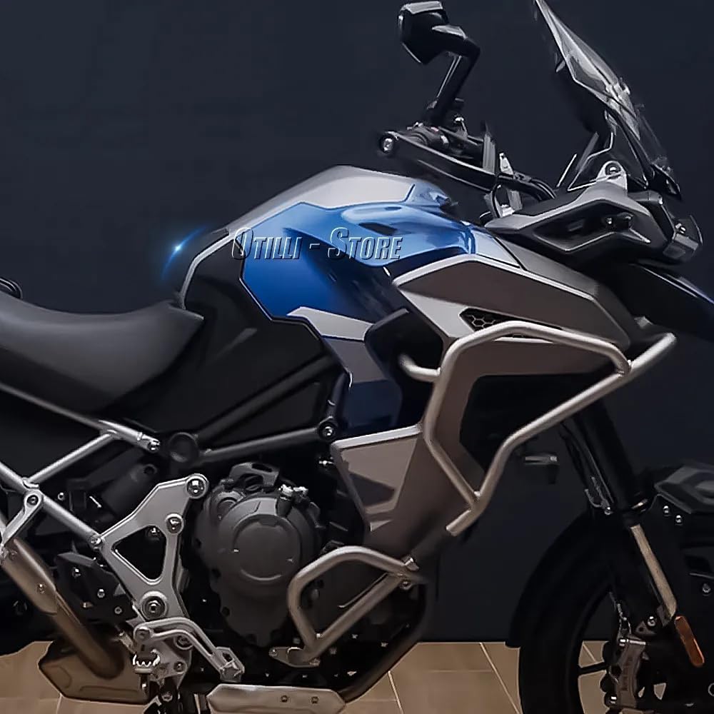 Motorcycle Accessories Middle Fuel Tank Pad, for Tiger 1200 GT Pro/Explorer 1200 Rally Pro/Explorer Self-Adhesive Tank Sticker Protector Decal,with Logo