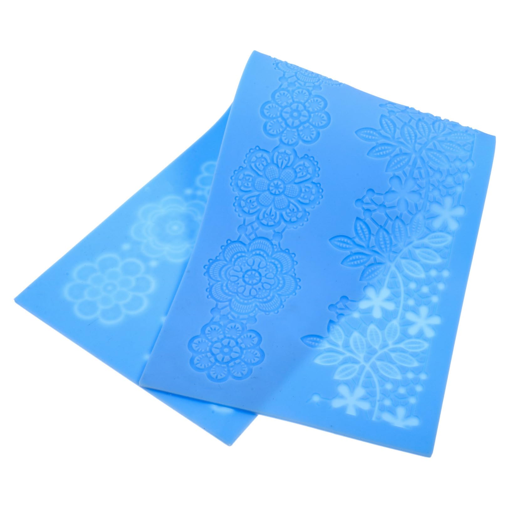 Cabilock 5 Stück Fondant Lace Matte Kuchen Dekorationsform für Kreative Tortenverzierungen Flexibel und Leicht zu Reinigen für Fondant und Kuchen Dekoration