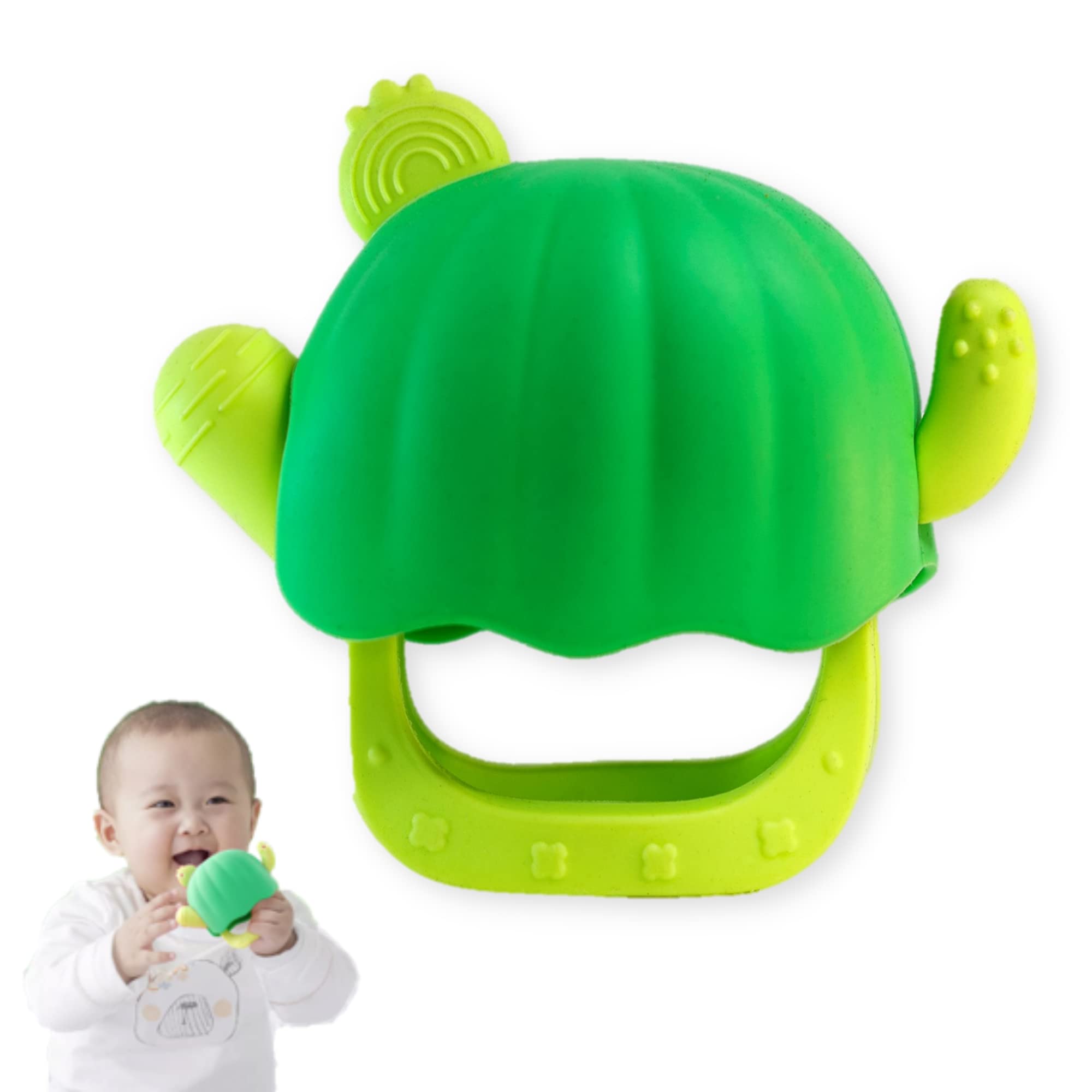 Silicone Wearable Teether for 6-12 Months Baby (Cactus) Suitable for Infants,Never Drop,Washable Baby Teether,Bpa Free for Sucking Needs,Pain Relief Baby Toys&Baby Pacifier(Green-Pack of 1)-picture-27