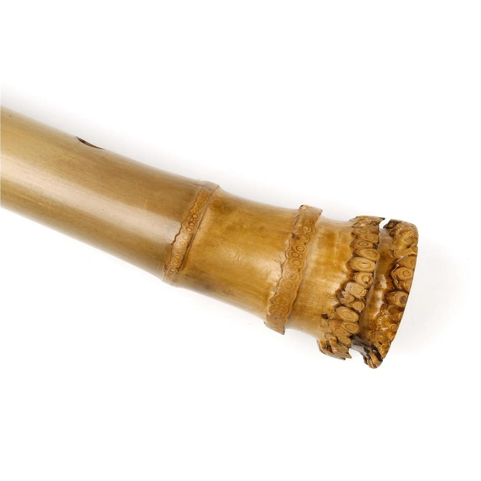 Flûte verticale en bambou à 5 trous 1.8 Shakuhachi instrument en bois ton D avec racine non Nanxiao Professionnelle Flûte Bambou