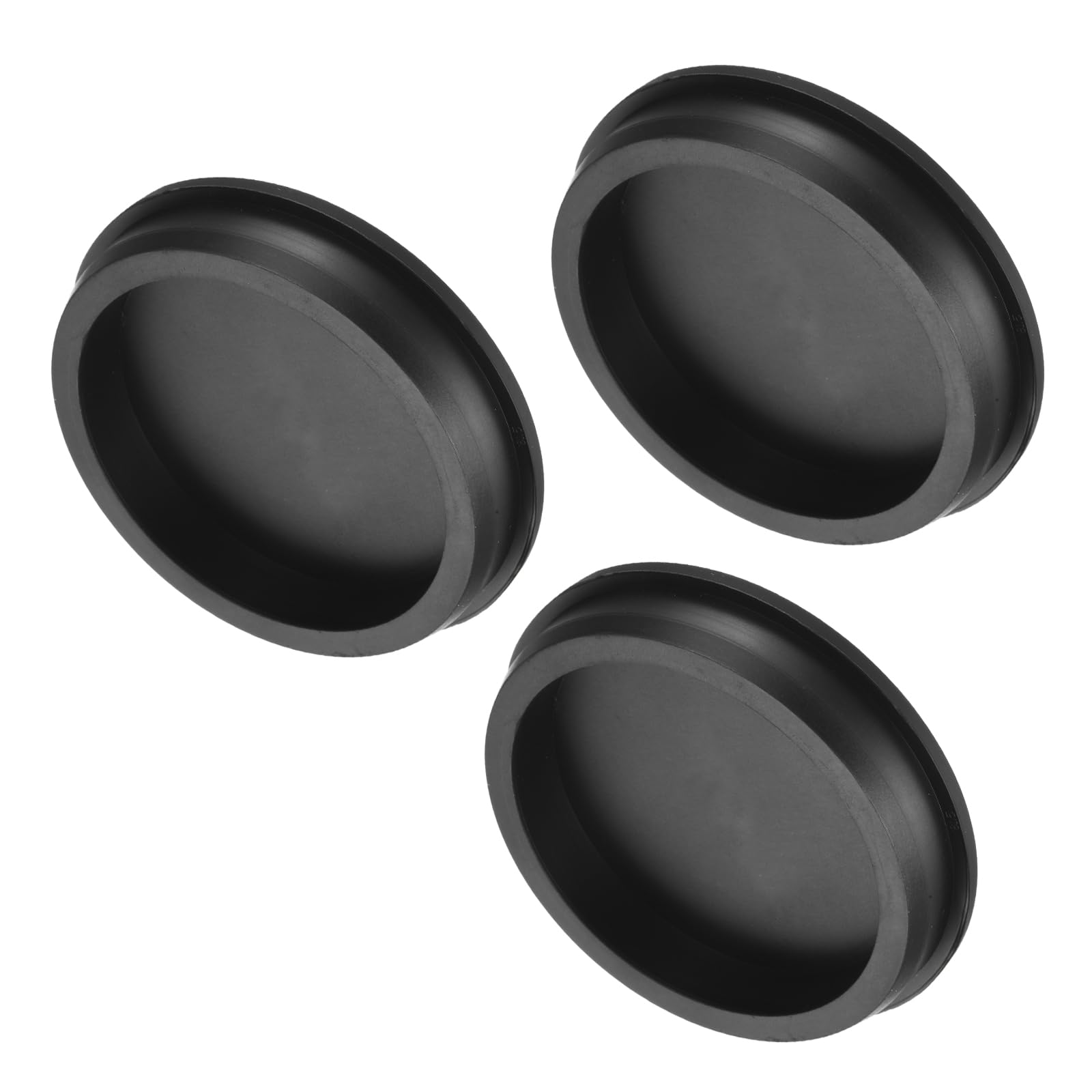 uxcell High Temp Silicone Plug Mount Dia 81.3mm/3.2 inch t Shaped Rubber Stopper Hole Plugs for Powder Coating Plating Waterproof Plugs Sealing Plugs Black Pack of 3(OD 87.5mm)
