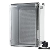 Vista 11 de Caja de Encerramiento Eléctrico Grande Impermeable ip67 Caja de Conexiones al Aire Libre de Plástico ABS y Caja de Proyecto