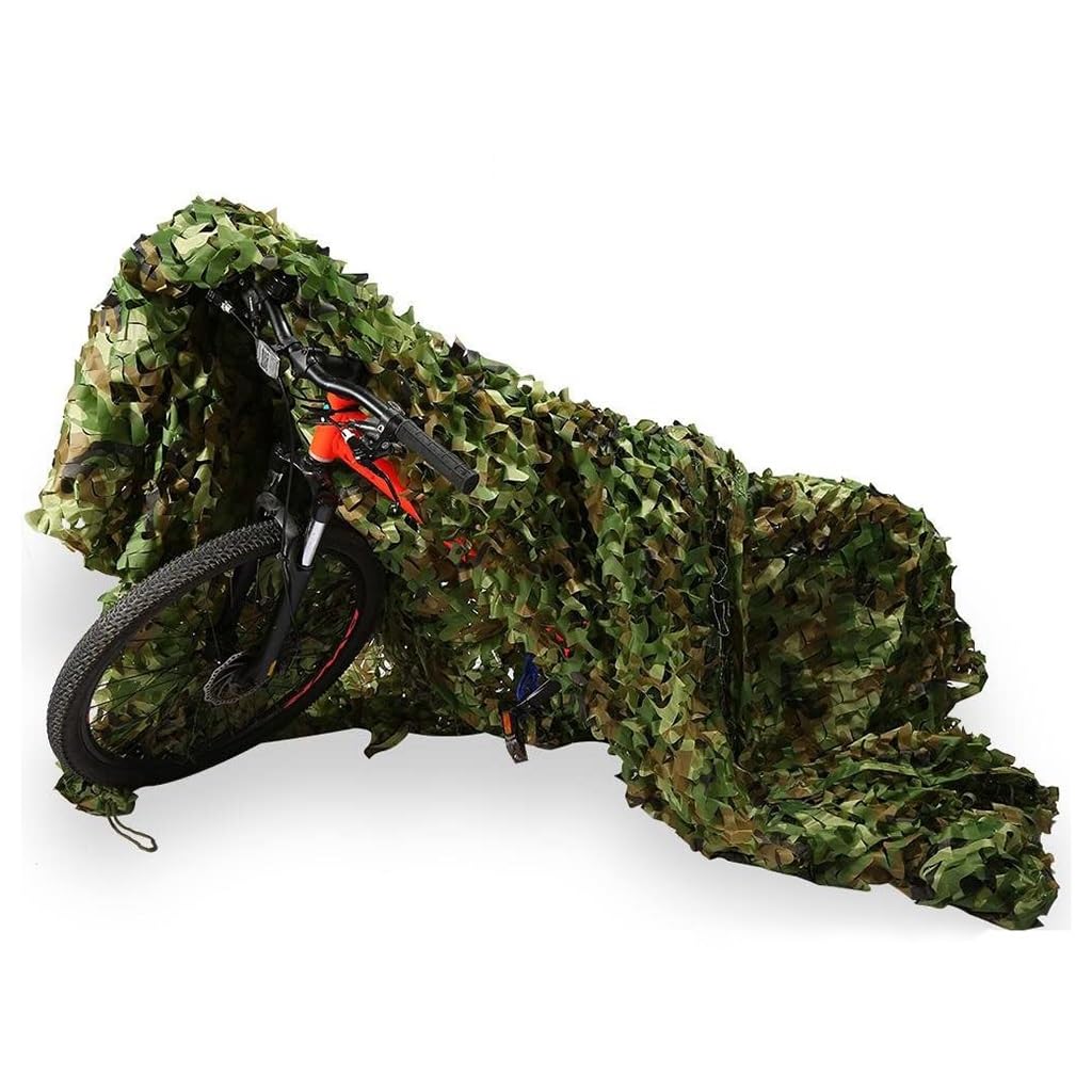 Zyxwlc One Color Large Camo Netting 5X5m 6X8m 7X7m 8X8m 9X9m 10X10m Camouflage Net - Sunscreen Nets Outdoor - Military Camping Shooting Hunting Sunshade (Size : 9X9m)