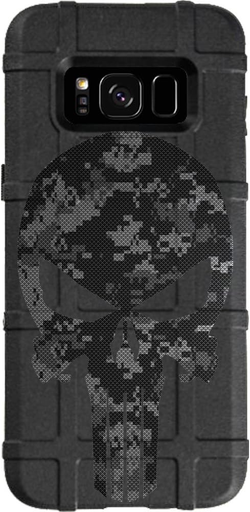 EGO TACTICAL Limited Edition Design UV-Printed onto a MAG934 Field Case Compatible with Samsung Galaxy S8 (Not for Plus or Active) Día de Los Muertos Skull