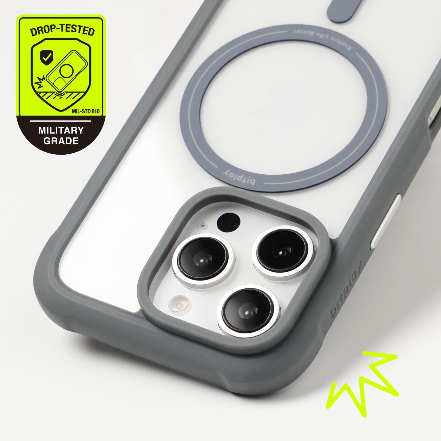 bitplay Wander Case for iPhone 16 Series/Suit for 16 Pro, 16 Pro Max (Blue Grey, iPhone 16 Pro)