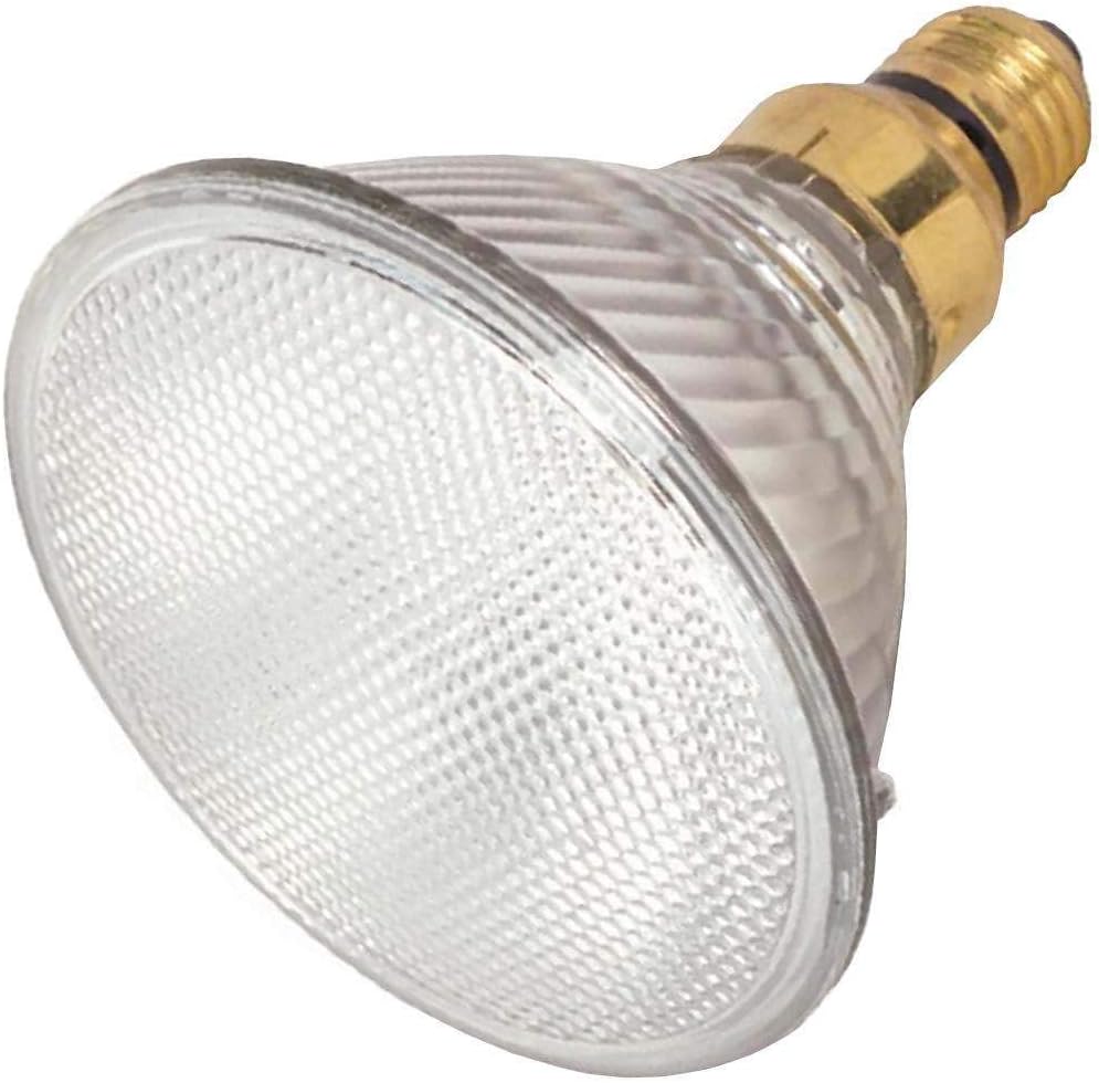 Satco S2246 39 Watt (45 Watt) 530 Lumens PAR38 Halogen Flood 30 Degrees Clear Light Bulb, Dimmable