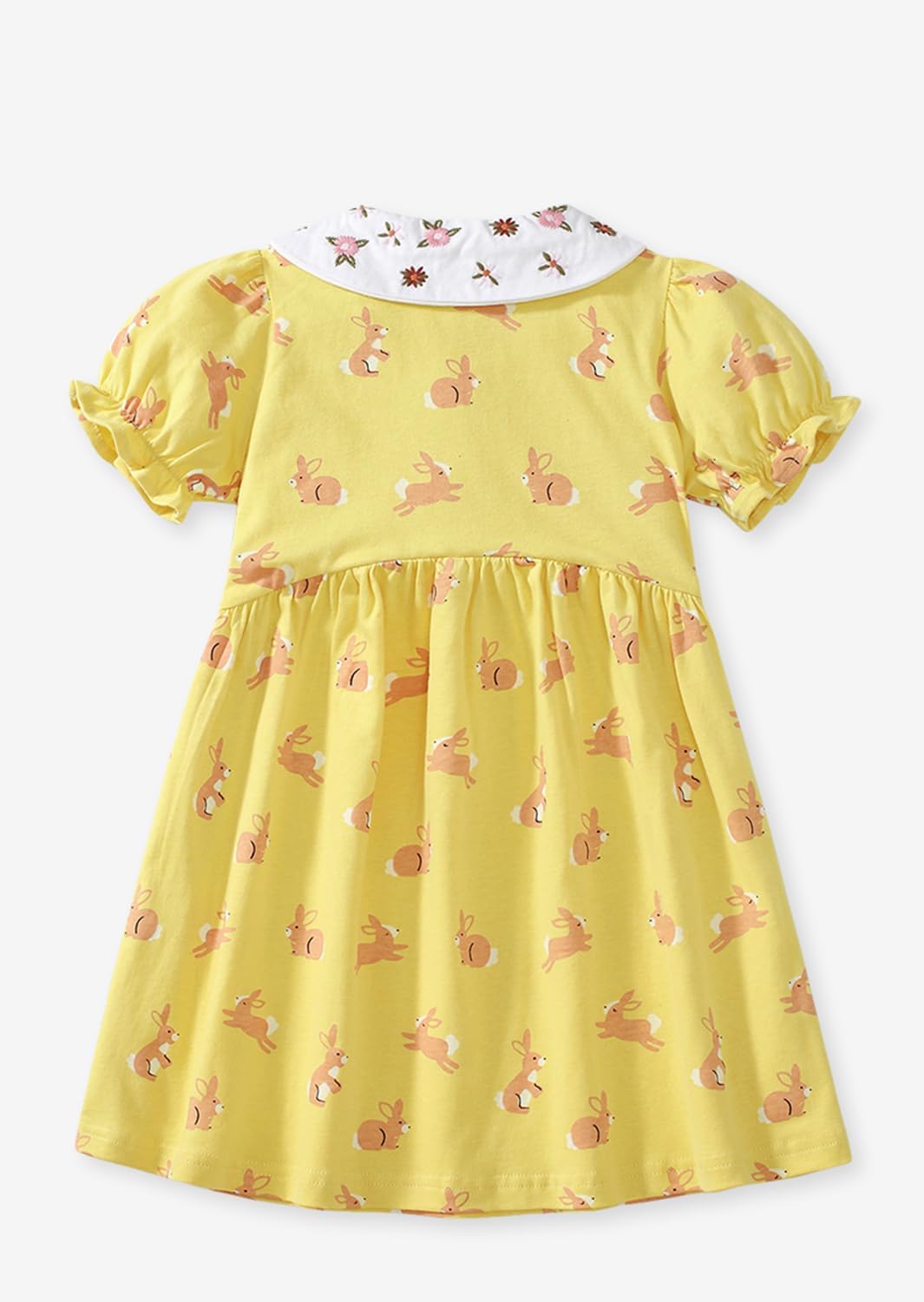 Toddler Girls' Cotton Casual Summer Dress Short Sleeve Summer Dress - Image 3