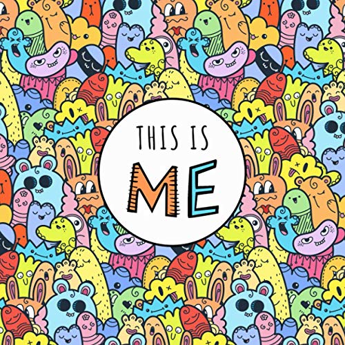 Image of This Is Me | Foster Child Lifebook: Keepsake Fill-In Memory Book for Children in Foster Care or Foster to Adopt | Fun Monsters Theme