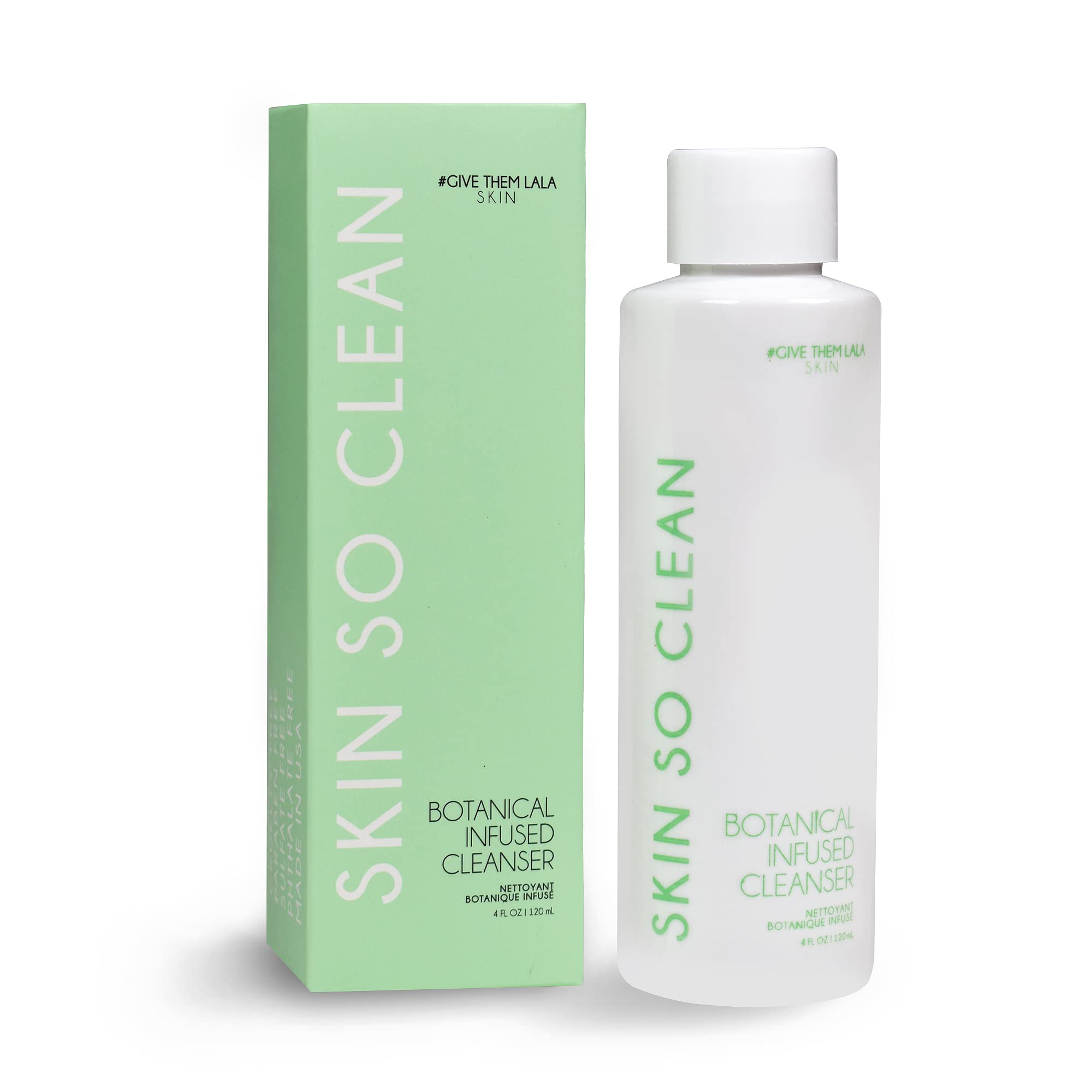 SKIN SO CLEAN Botanical Infused Facial Cleanser- Gentle, Paraben & Fragrance-Free Balancing Face Wash For Supple Radiant Skin- Daily Moisturizing Cleanser For All Skin Types- Cruelty-Free, Made In USA