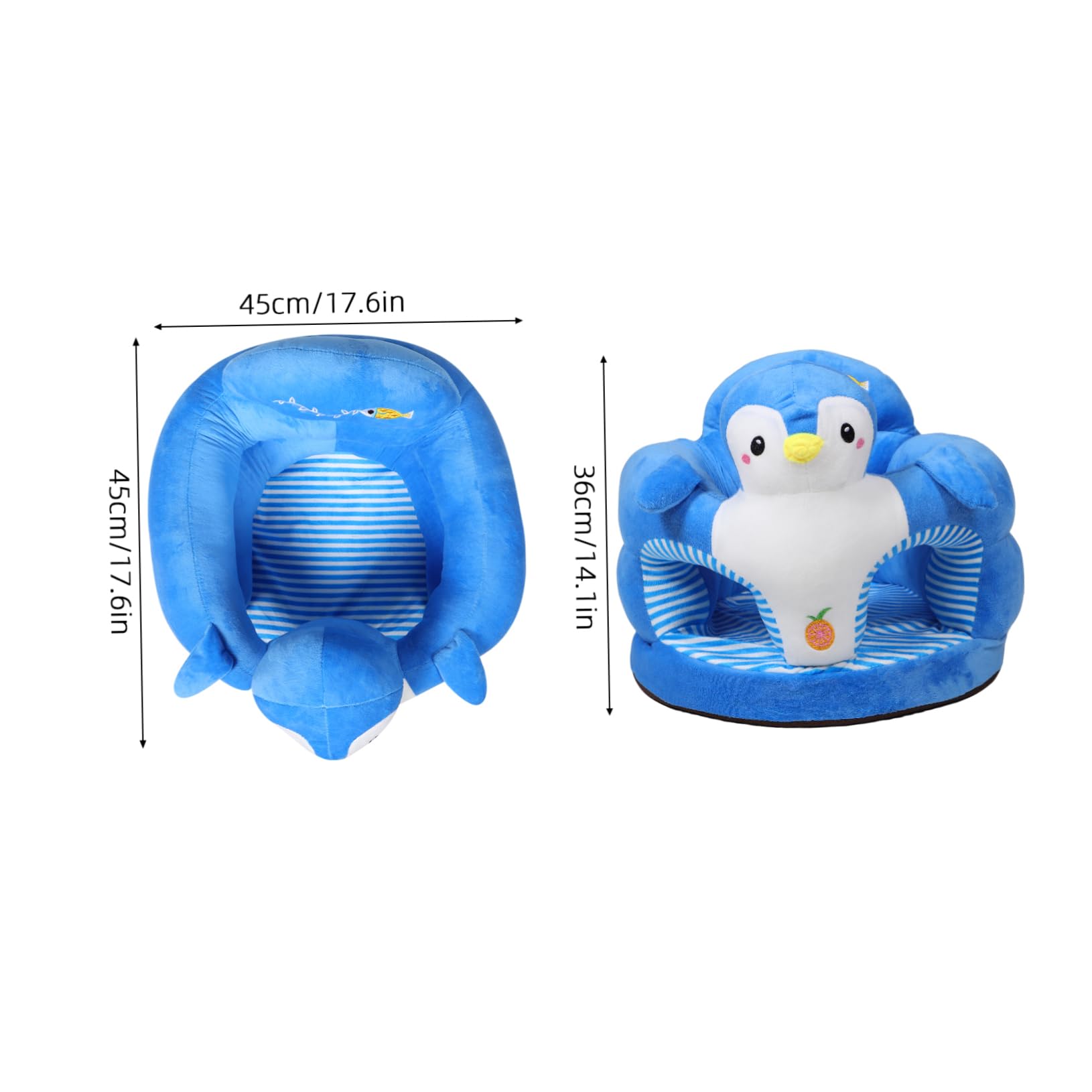 BESPORTBLE Cartoon Infant Chair Learning Soft Floor Sofa Antifall Feature Safe Sitting
