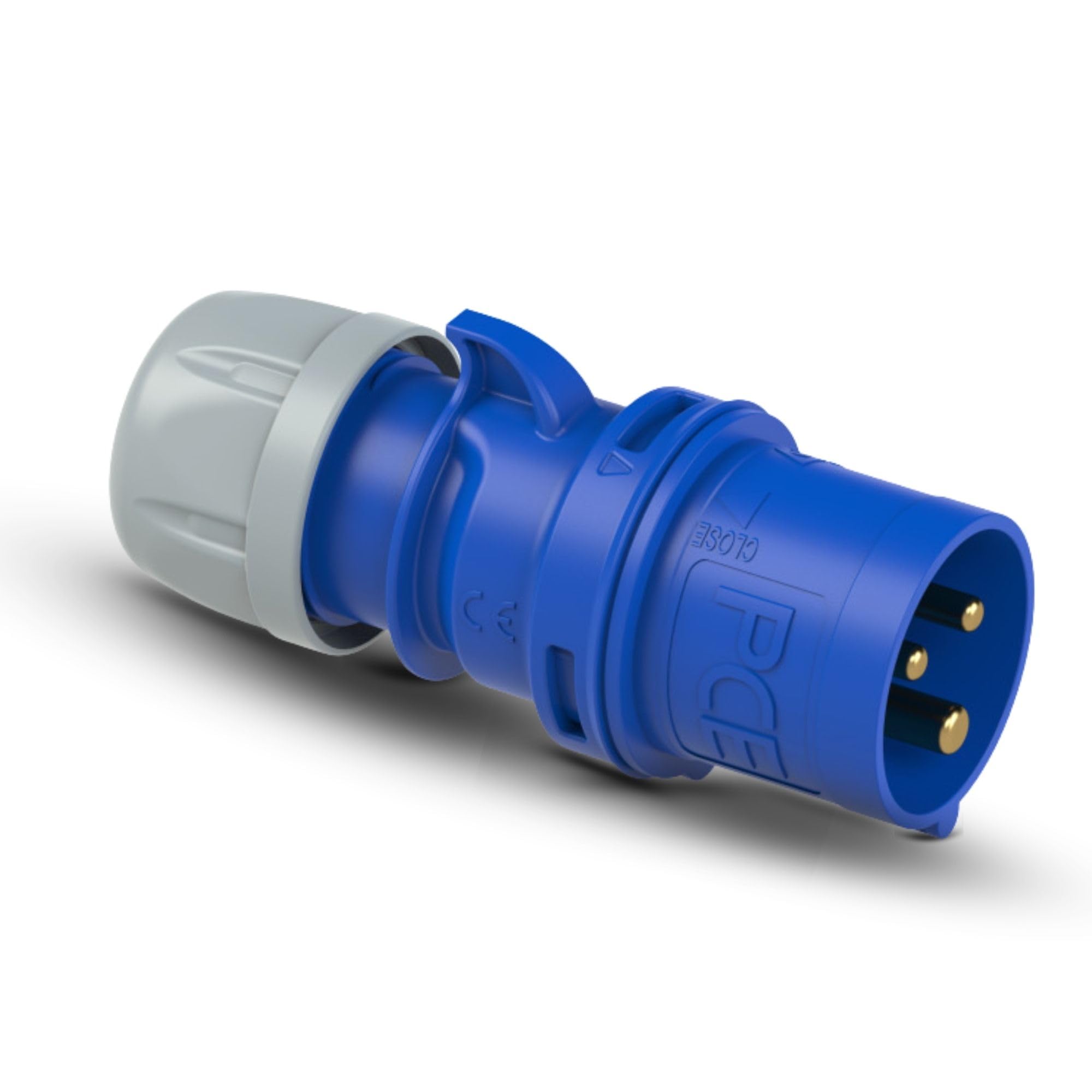 Shark PCE 013-6 Fiche CEE Bleue 16 A 3P 6H IP44/IP54 Boîtier Plastique PA6