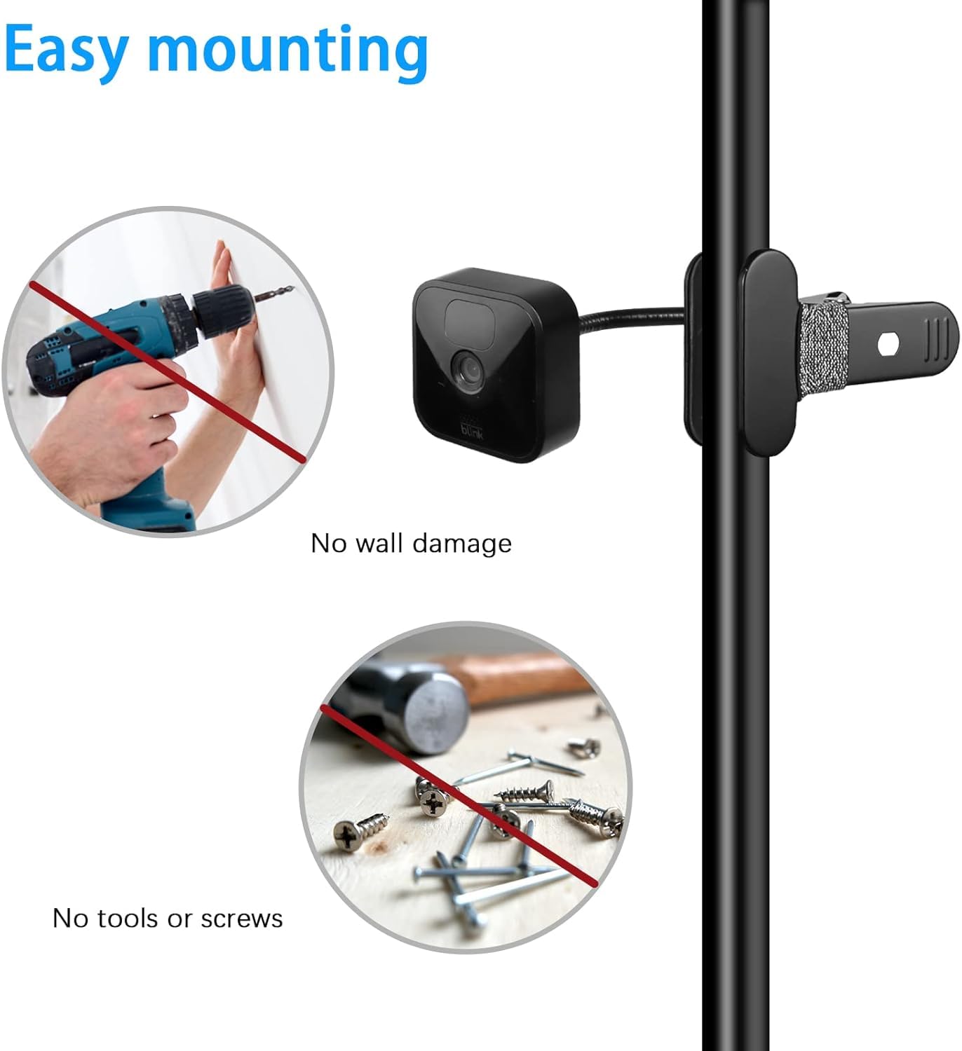 Supporto Flessibile Per Telecamere Blink - Regolabile 360° Per Interni Ed Esterni - Foto 5