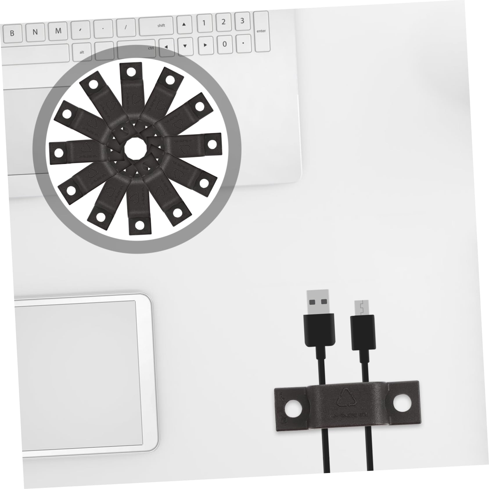 HOMSFOU 100stücke Kabelbinder Clips Stabile Kabelklemmen Für Effektive Kabelführung Installieren Für Tv Und Schreibtischkabel Strapazierfähigem Nylon