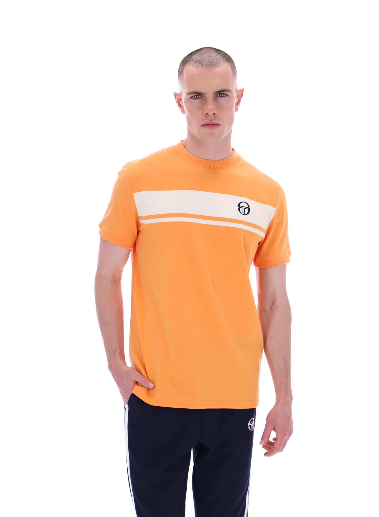 Sergio Tacchini Mens Master Tangerine T-Shirt M