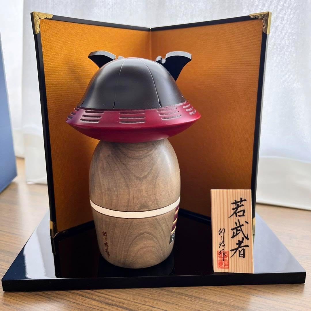 卯三郎こけし 五月人形 若武者 日本製 木製 五月人形こけし 武者 基本セット｜卯三郎こけし公式オンラインストア