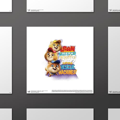 Miniatura 2 de Trends International Gallery Pops Nickelodeon PAW Patrol The Mighty Movie - Arte de pared de Little Rescue Machines, versión sin marco, 12 x 12