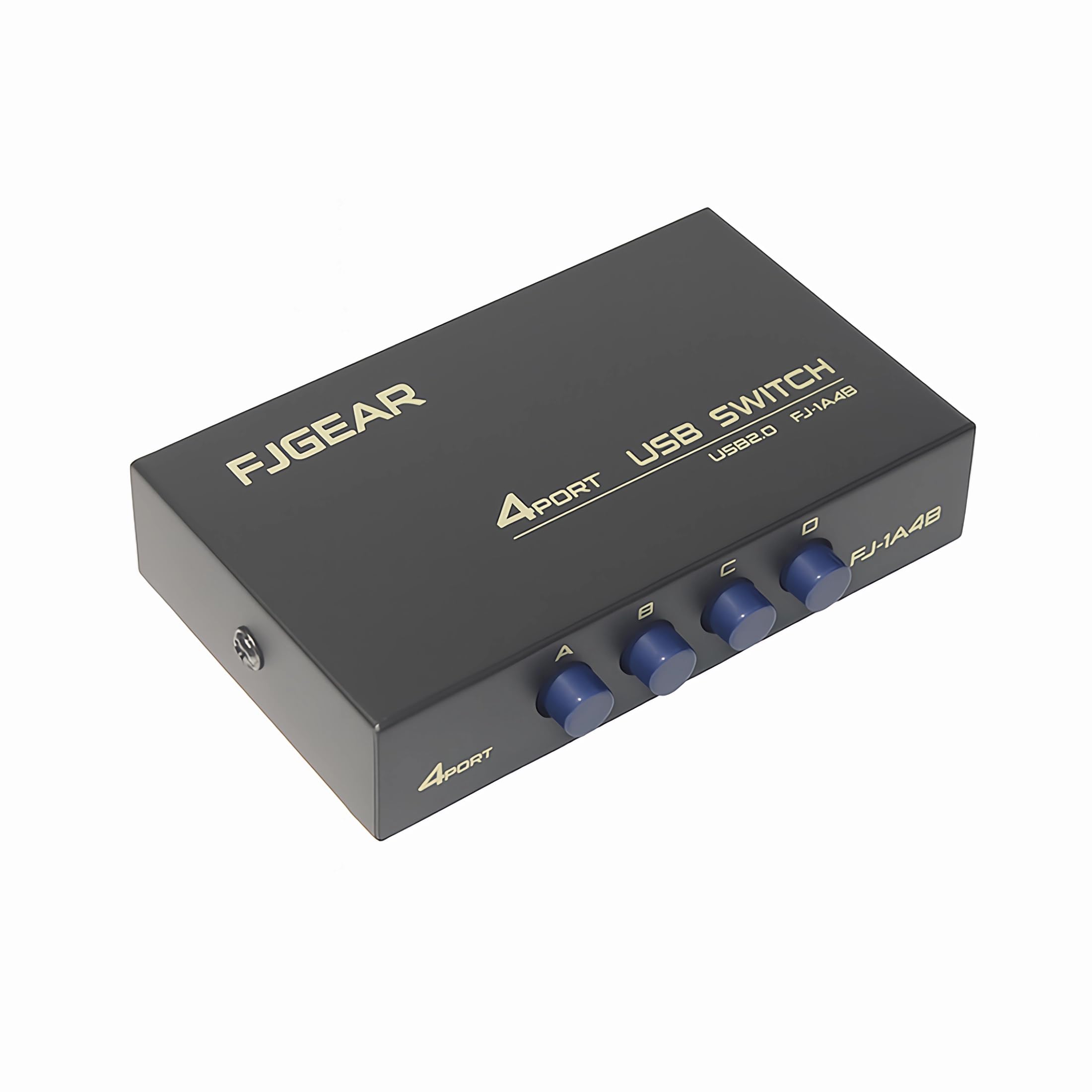 E06CS USB 2.0 przełącznik 4-portowy – przełącznik KVM 4 w 1, do urządzeń USB, kompatybilny z laptopami, komputerami, drukarką, skanerem, pamięcią USB i czytnikiem kart