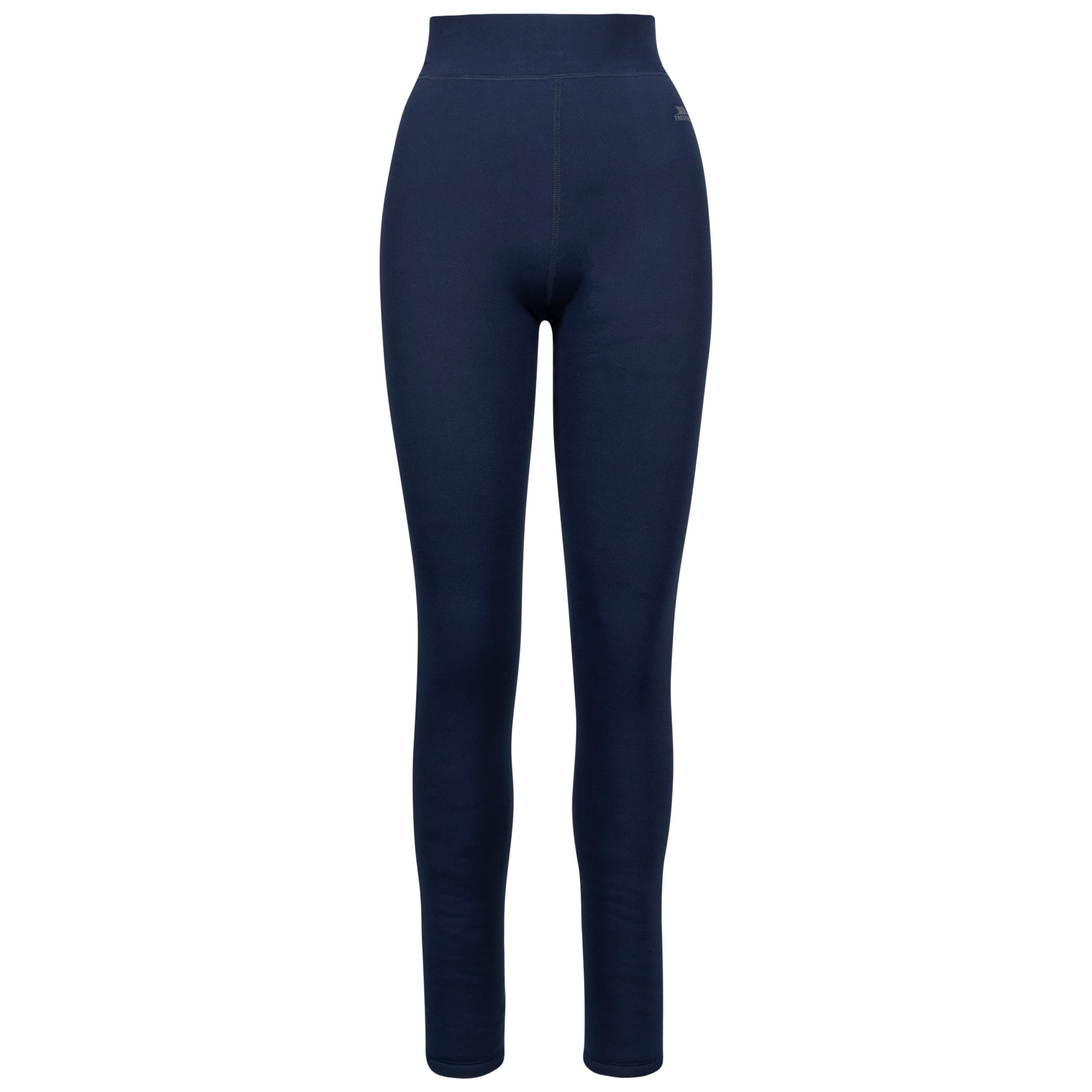 Trespass Women's Navy Leggings Full Length Sherpa Linned Supersoft Pants - Fuzzy