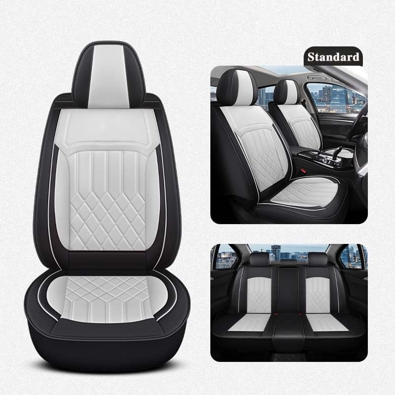 Couvre-coussin de siège auto en cuir rembourré finition luxe pour Jetta