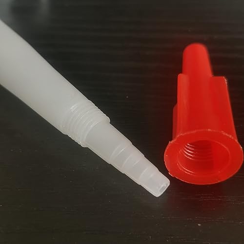 Miniatura 3 de Paquete de 12 tubos de extensión de boquilla de calafateo con tapa boquilla de extensión de calafateo, boquilla de extensión de pistola de calafateo