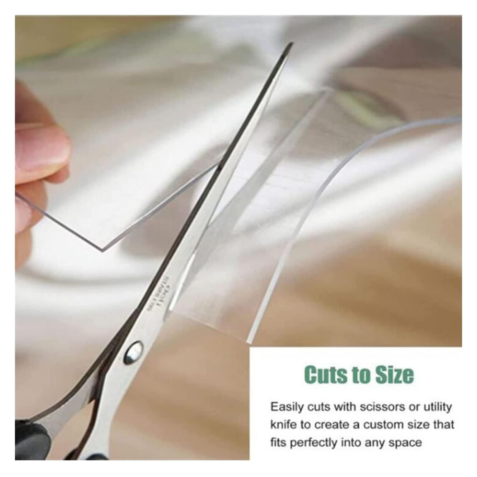 Alfombrilla Transparente para Silla, Alfombrilla Transparente de PVC, 1,5 mm de Grosor, Alfombrilla Protectora de Suelo de Vinilo Transparente/Almohadillas Antideslizantes para Puerta, alfom
