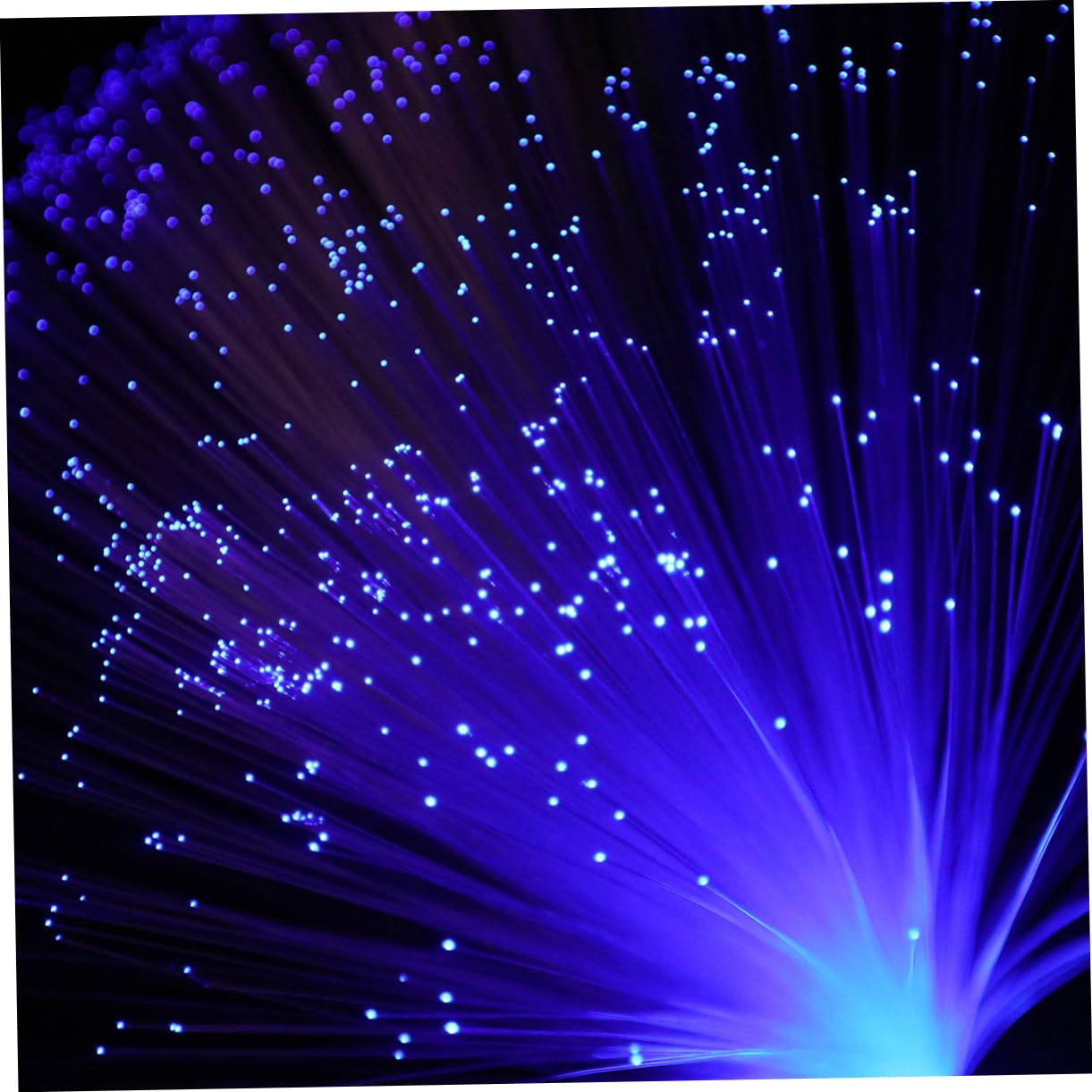COOLHIYA Glacier Led Fiber Optic Lamp Creative Mood Lighting -Changing Crystal Base for Parties