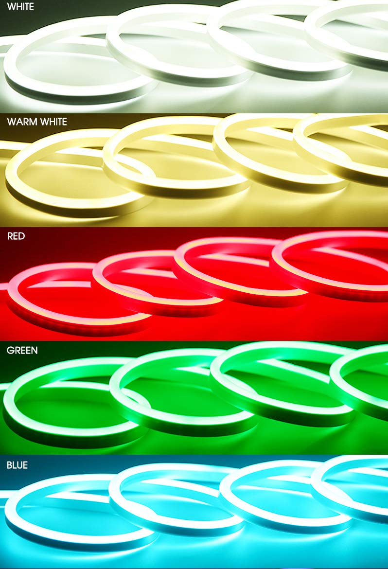 5 metros tira LED neón flexible impermeable IP67 24 V DC