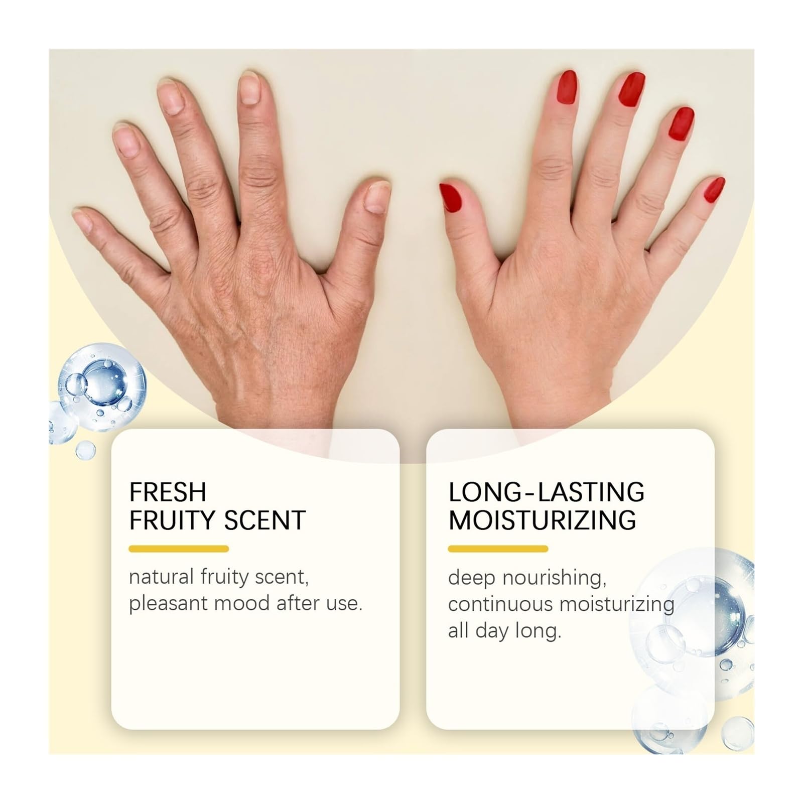 Crema Mani Leggera Alla Frutta 30g | Idratare e alleviare ruvidità e secchezza(2pcs)