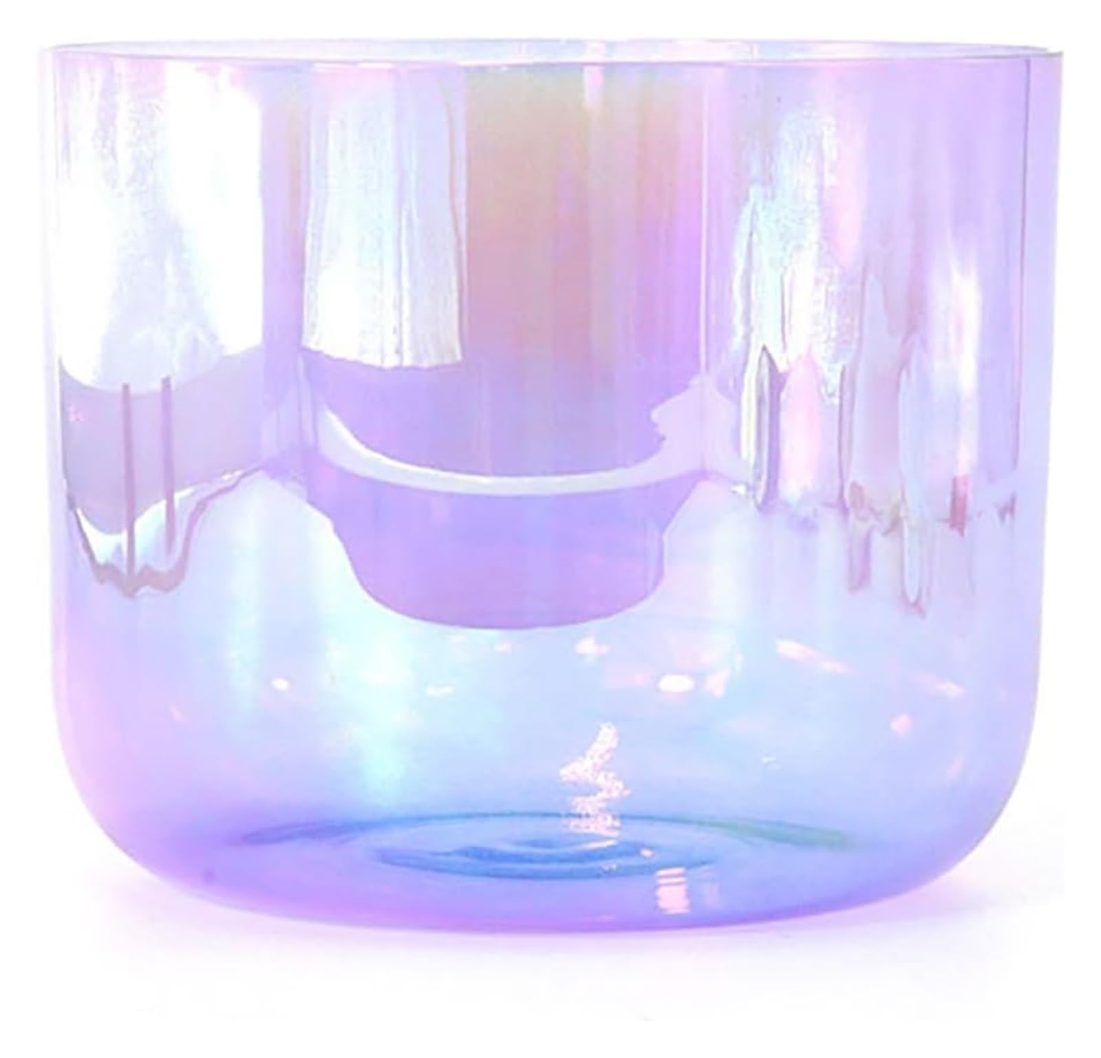 SBCGFY Crystal Singing Bowl Set, 6 Inch, For Yoga Meditation & Sound Healing, 440Hz Quartz Chakra Bowl, With Acrylic Striker, O-ring, Clear Purple,B Note
