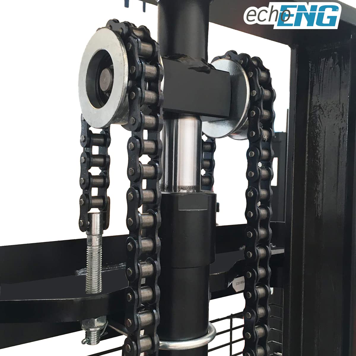 echoENG Carrello elevatore elettrico | Portata 1500 kg | Altezza di sollevamento 3000 mm | Ruote in PU | Lunghezza forche 1150 mm | Transpallet sollevatore elettrico per pallet | MA SL EL30
