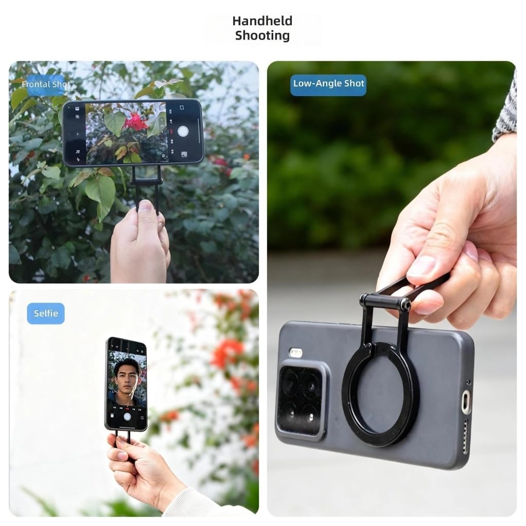 Mocny magnetyczny składany stojak na telefon z regulowanym kątem aluminiowy stojak na telefon do fotografii vlogów i rąk łatwe przeglądanie
