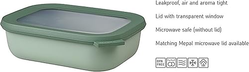 Miniatura 4 de Mepal Cirqula Multi Bowl Rectangular 67.6 fl oz Nordic Berry Polipropileno