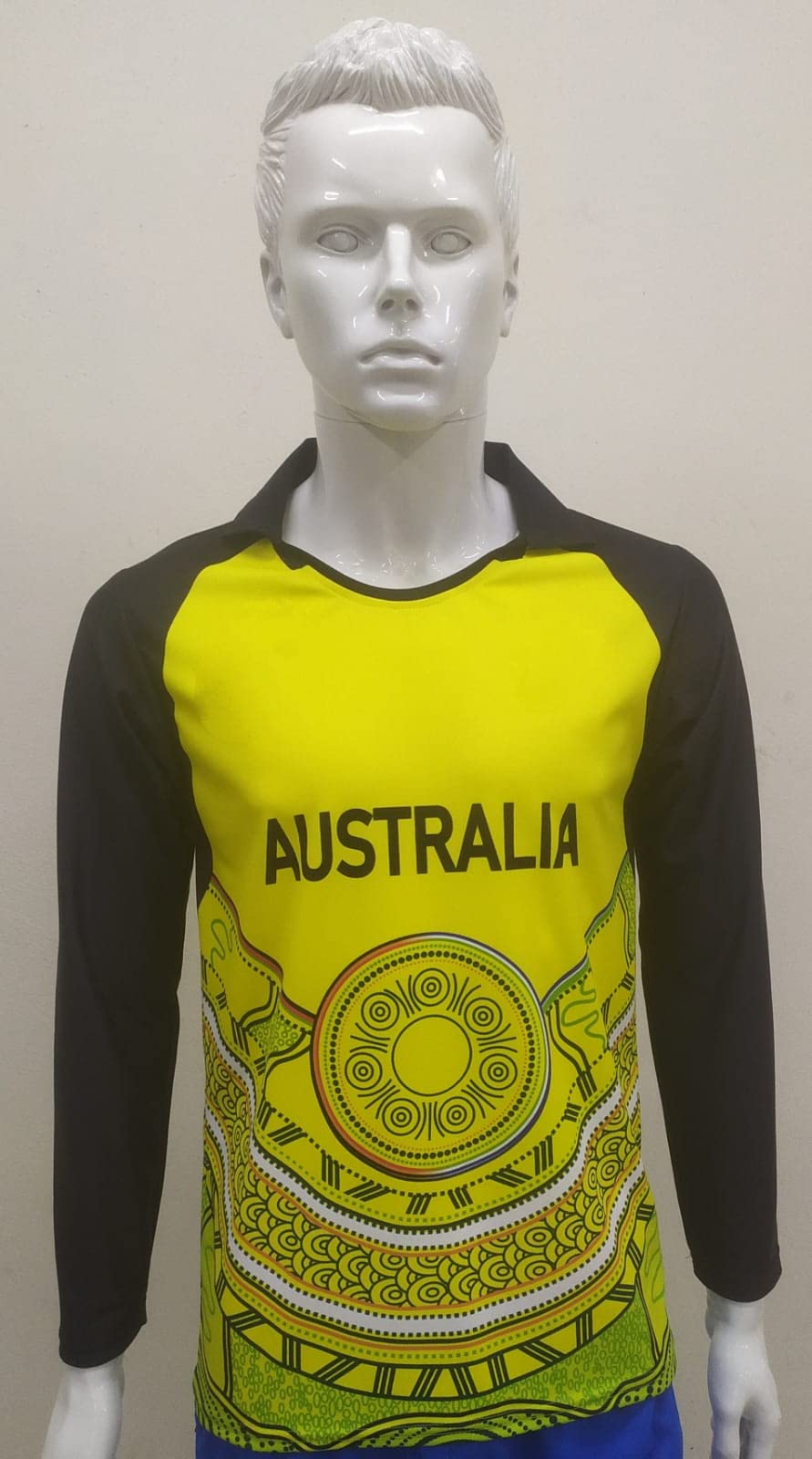 GENERIC Australia 20-20 WORLDCUP Jersey 2022- Full Sleeve. (42-L (for 66-75 KG), Smith)
