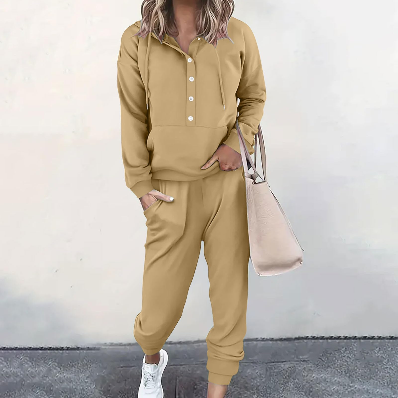 Tuta Sportivo Donna Completo Ginnastica Completi Jogging Felpa Pantaloni