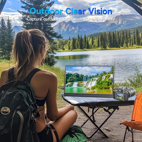 Image of Veout Portable Monitor 15.6-inch, 1080P USB-C HDMI Ultra-Slim Travel Monitor with Kickstand, Eye Care, External Second Screen for Laptop PC MAC Phone PS4 /5 Xbox Switch