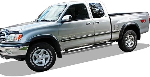 Miniatura 6 de iBoard - Estribos de aluminio plateado de tercera generación de 6 pulgadas, escalón lateral para Toyota Tundra Access Cab seleccionada