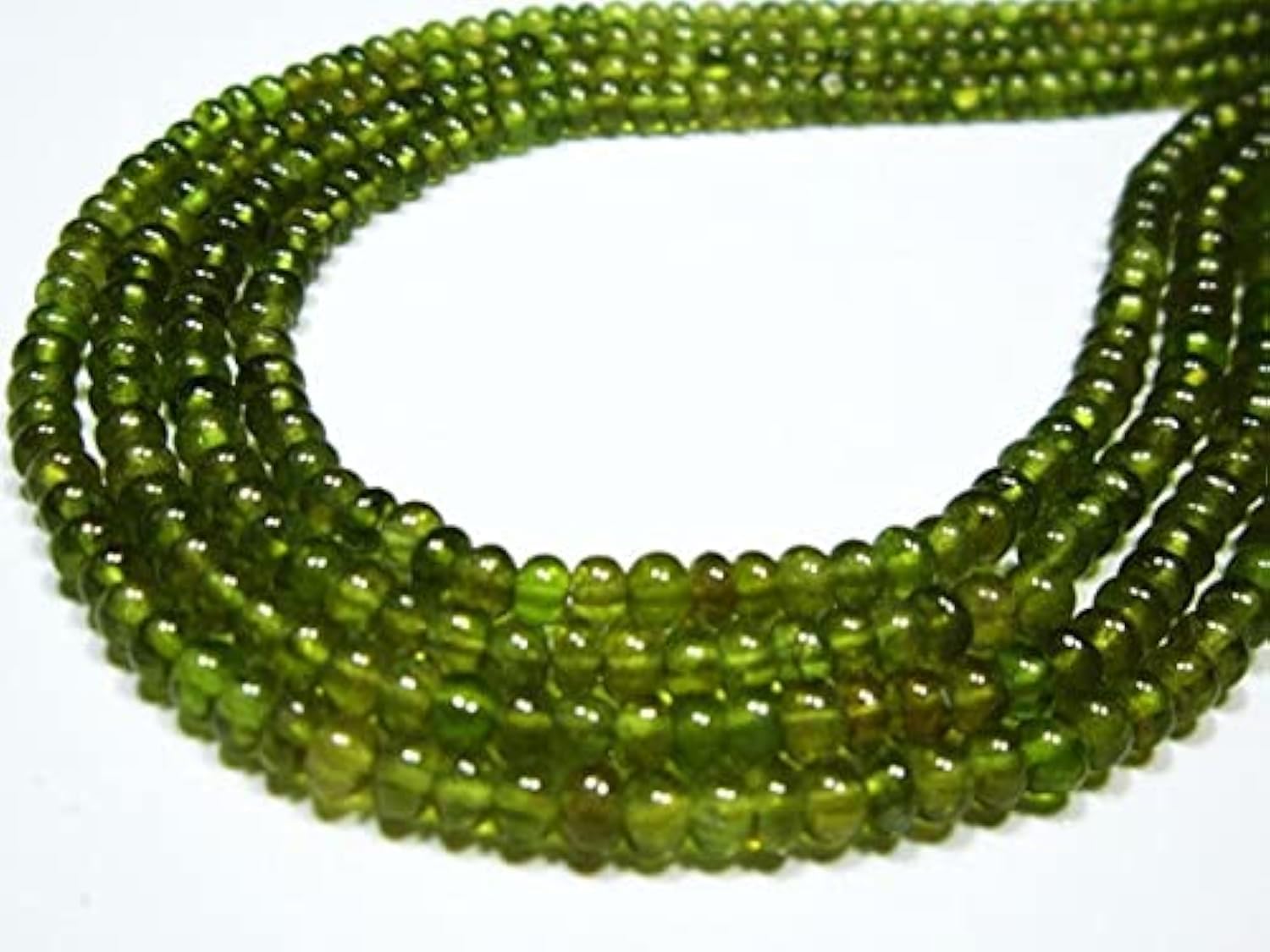 Vessonite Smooth Rondelles LKBEADS - Pierres fines de qualité supérieure pour bijoux artisanaux